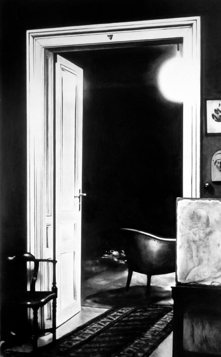 Robert Longo, Untitled. (Open Door, Consulting Room to Study Room, 1938), 2002, aus der Serie: The Freud Cycle