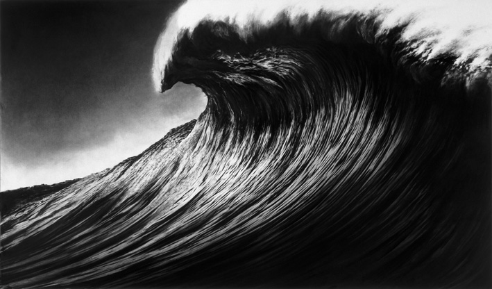 Robert Longo, Untitled. (The Face), 2005, aus der Serie: Monster Waves