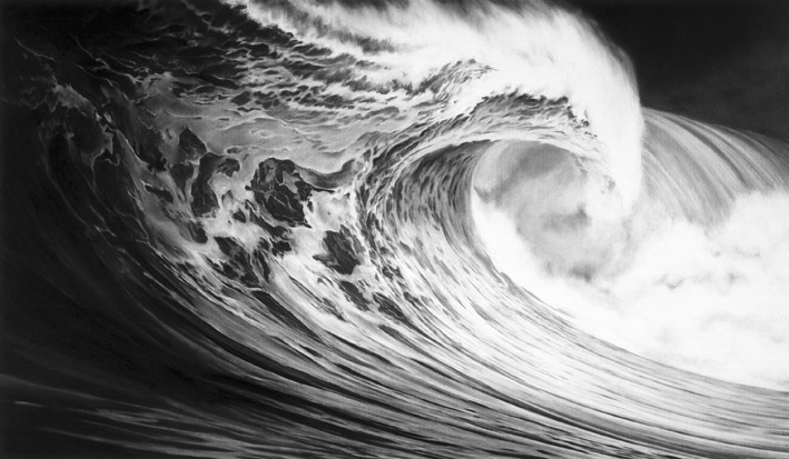 Robert Longo, Untitled. (Angel's Wing), 2005, aus der Serie: Monster Waves