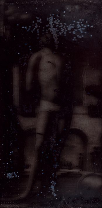 Claudia Angelmaier, Sebastian, 2009, aus der Serie: Works on Glass